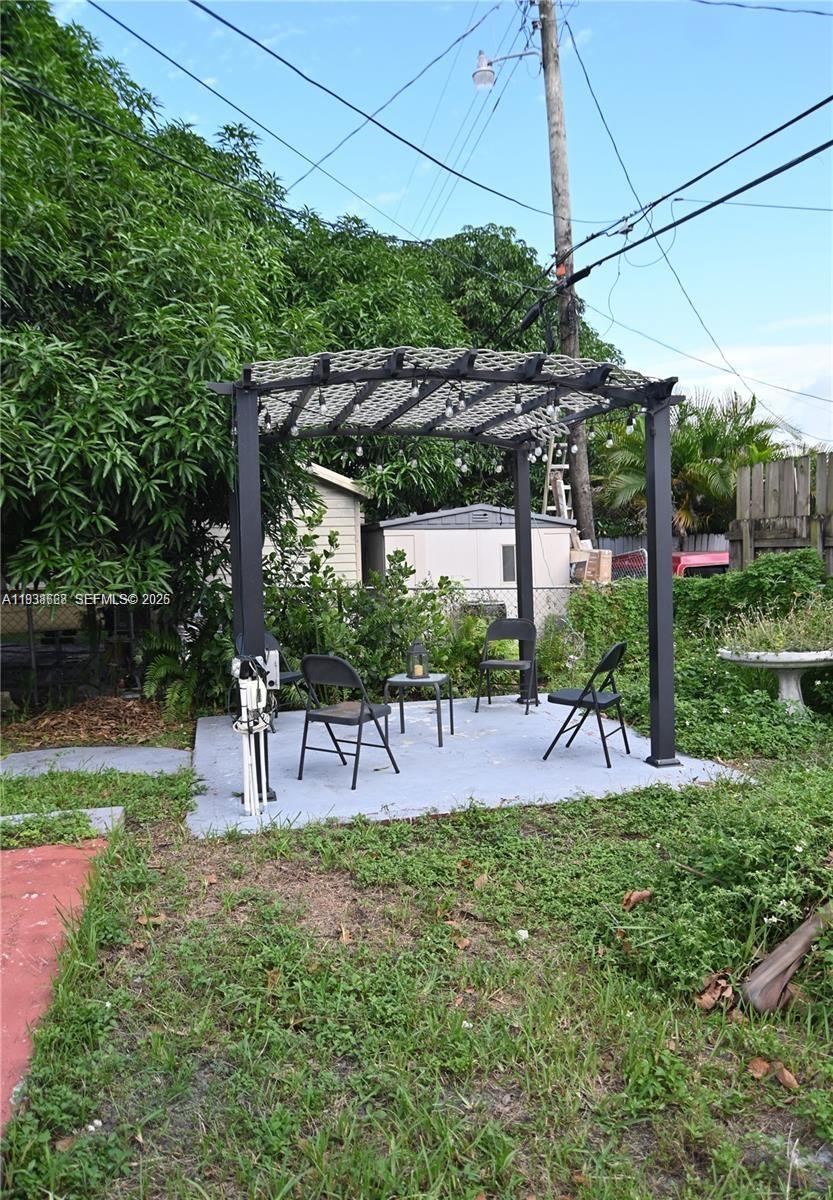 1014 West 68th Street Hialeah, FL 33014 - Photo 32 of 40 a view of a backyard with a patio