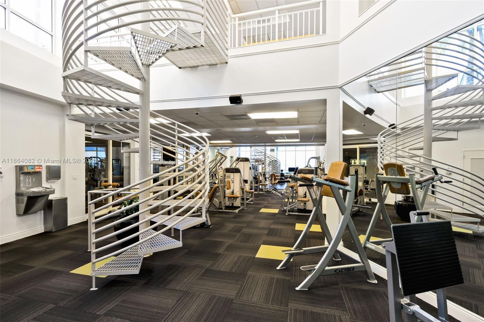 808 Brickell Key Drive, Unit 3205 Miami, FL 33131 - Photo 42 of 51 a view of a room with gym equipment