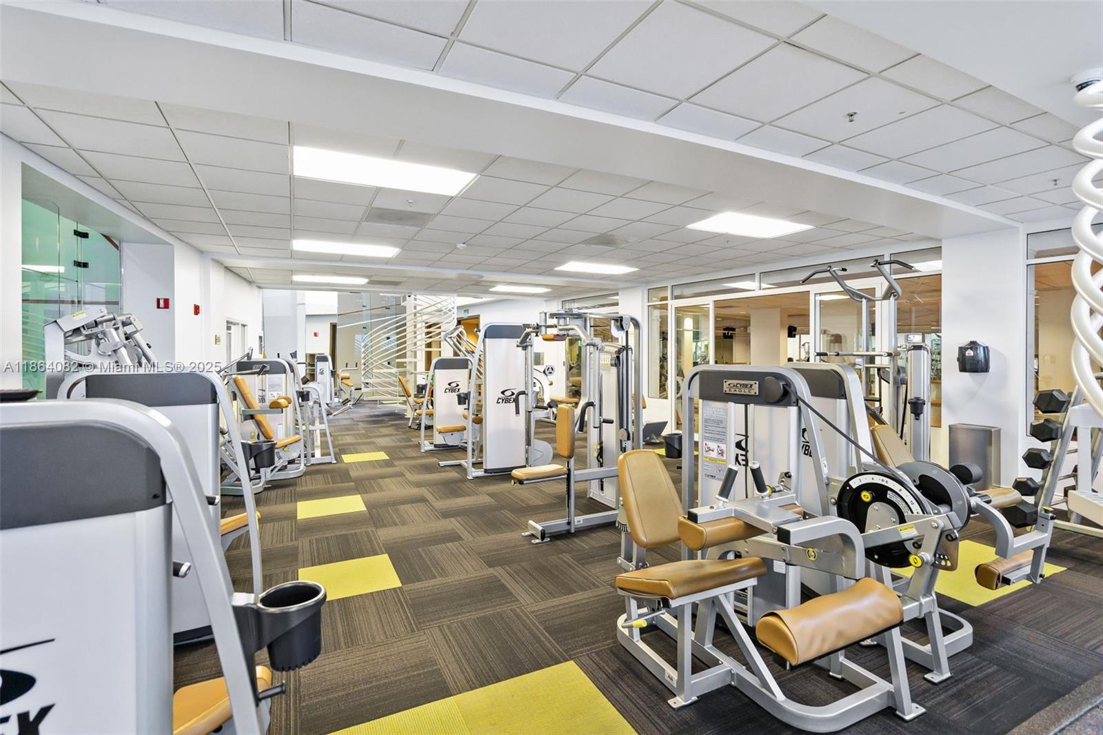 808 Brickell Key Drive, Unit 3205 Miami, FL 33131 - Photo 43 of 51 a view of a room with gym equipment