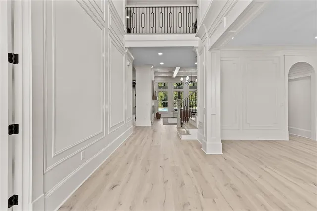 a view of a livingroom with furniture and window