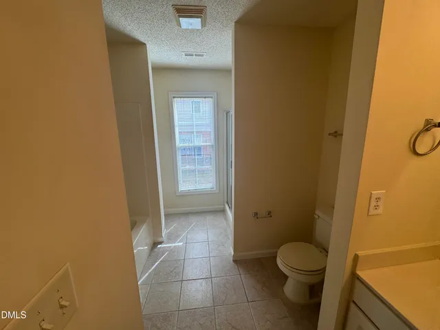 a close view of a bathtub in bathroom