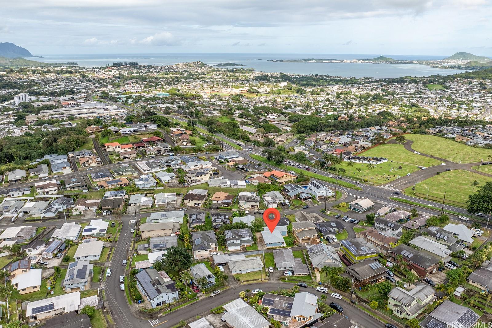 45-510 Mahinui Road, Unit B Kaneohe, HI 96744 - Photo 19 of 19 an aerial view of residential building and lake