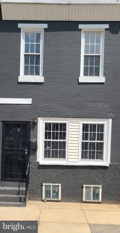 a front view of a house with windows