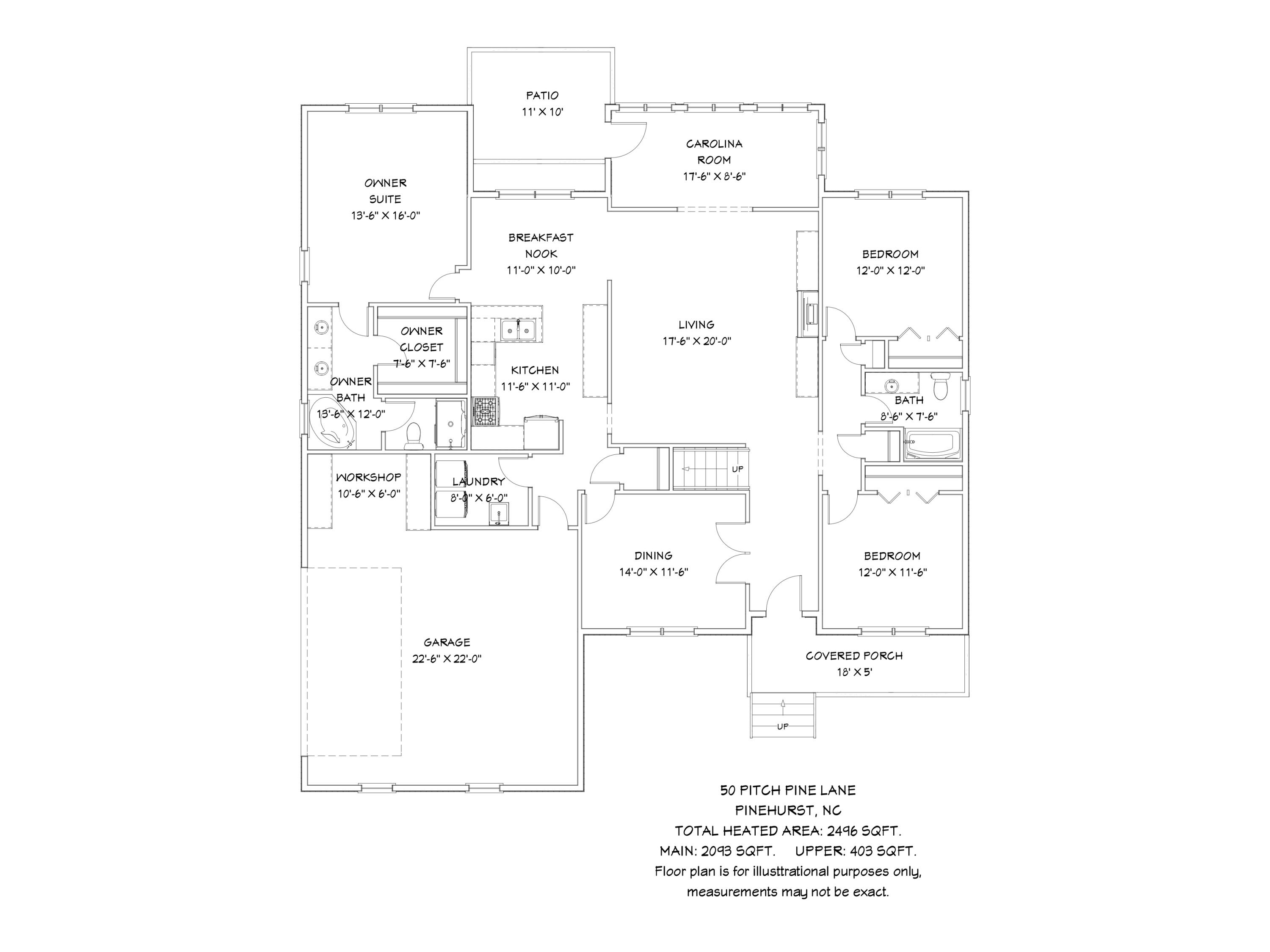 117 Tolliver Lane Rincon, GA 31326 - Photo 33 of 33 Floor Plan-50 Pitch Pine