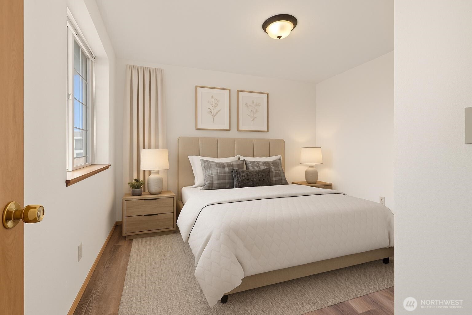 4021 167th Street Northeast, Unit A Arlington, WA 98223 - Photo 17 of 23 a bedroom with a bed and a window