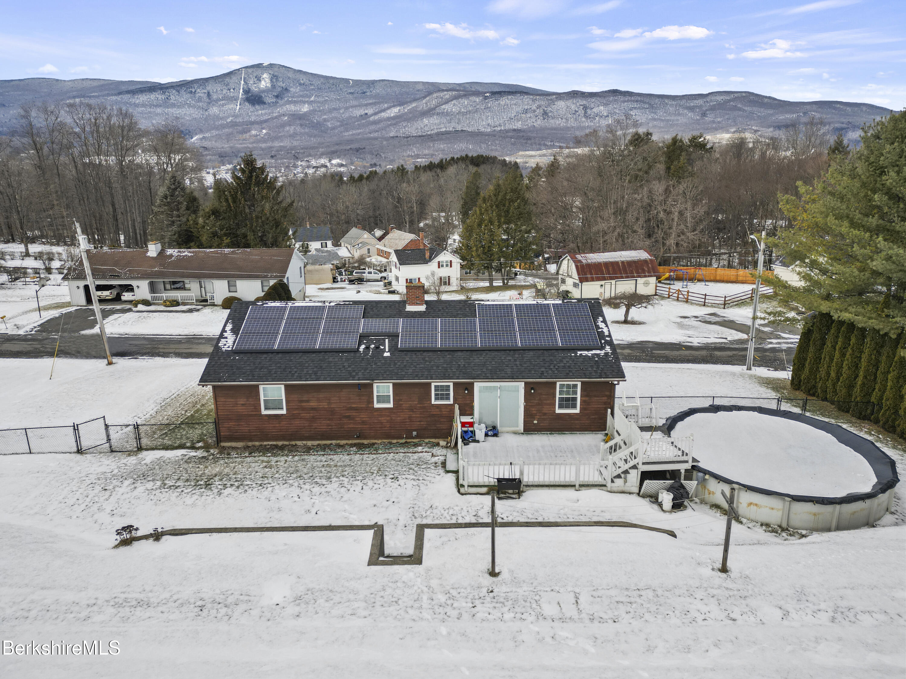 8 Country Road Adams, MA 01220 - Photo 7 of 44 a view of a terrace with furniture and a mountain view