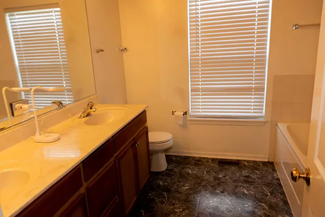 a bathroom with a sink and a toilet