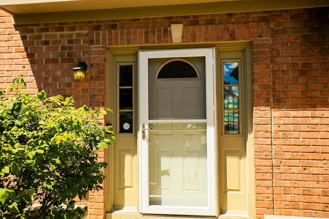 a view of front door of house