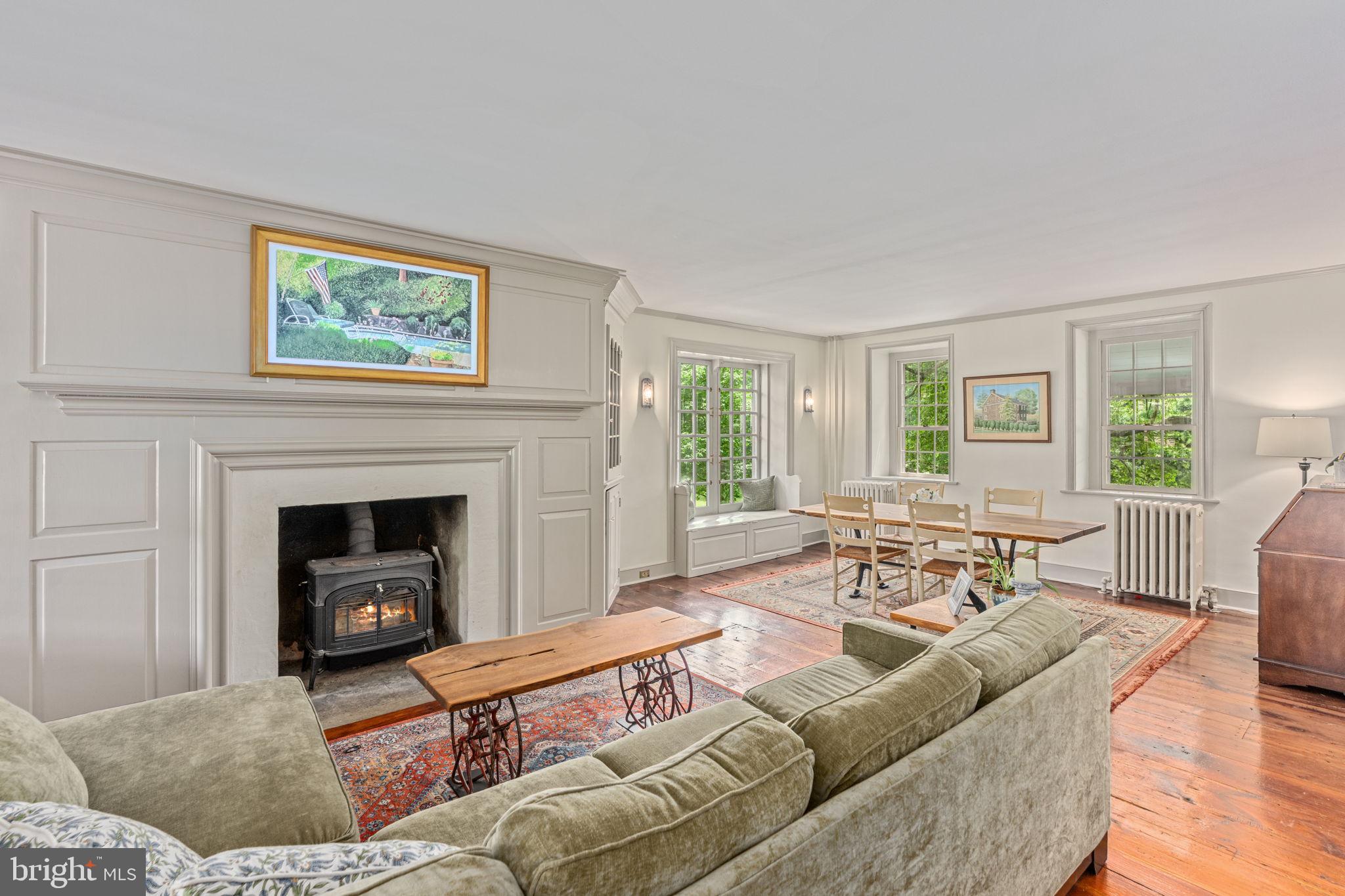 137 Callowhill Road Chalfont, PA 18914 - Photo 11 of 59 a living room with furniture and a fireplace