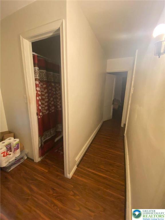 956 West Maple Street Allentown, PA 18102 - Photo 16 of 22 a view of a hallway with wooden floor and closet