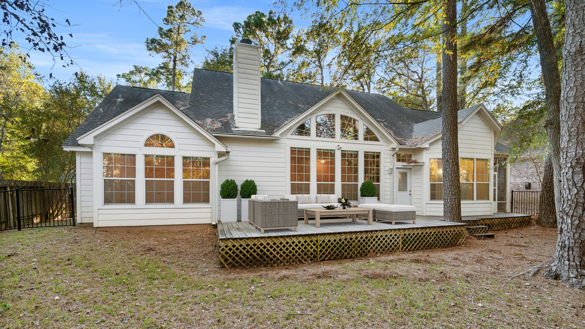 11506 Walden Road Montgomery, TX 77356 - Photo 37 of 50 Back side of this wonderful home. Note all of the windows!