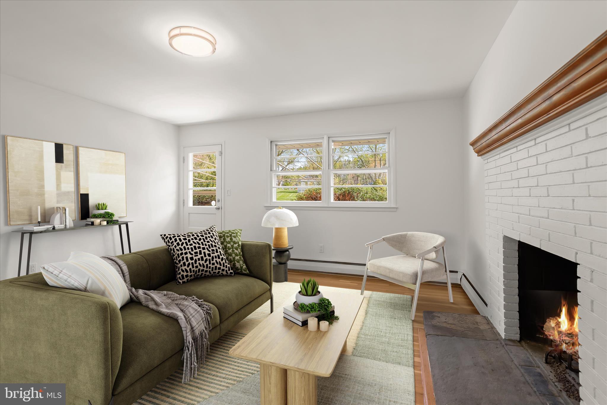 1910 Lyden Road Lutherville-Timonium, MD 21093 - Photo 11 of 51 Gas Fireplace & Access to Patio Door