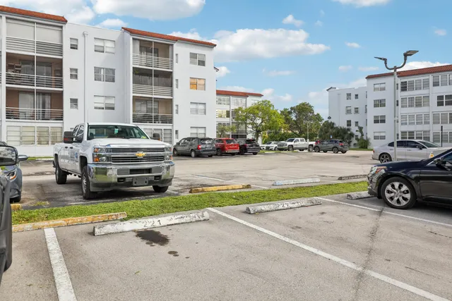 a car parked in front of a building