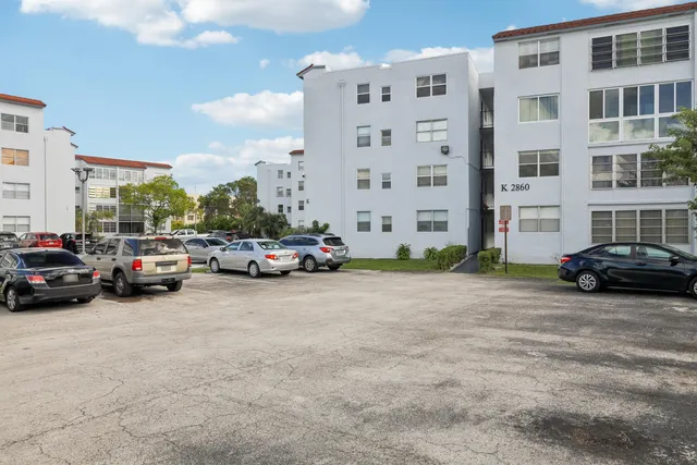 a car parked in front of a building