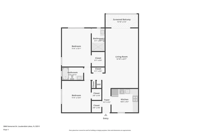 $90,000 | 2860 Somerset Drive, Unit 307K, Lauderdale Lakes, FL 33311