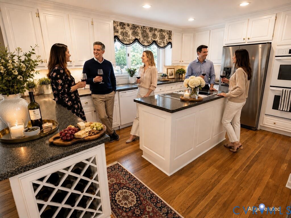 375 Schoolhouse Road Farmville, VA 23901 - Photo 5 of 79 Kitchen featuring white cabinetry, dark countertop