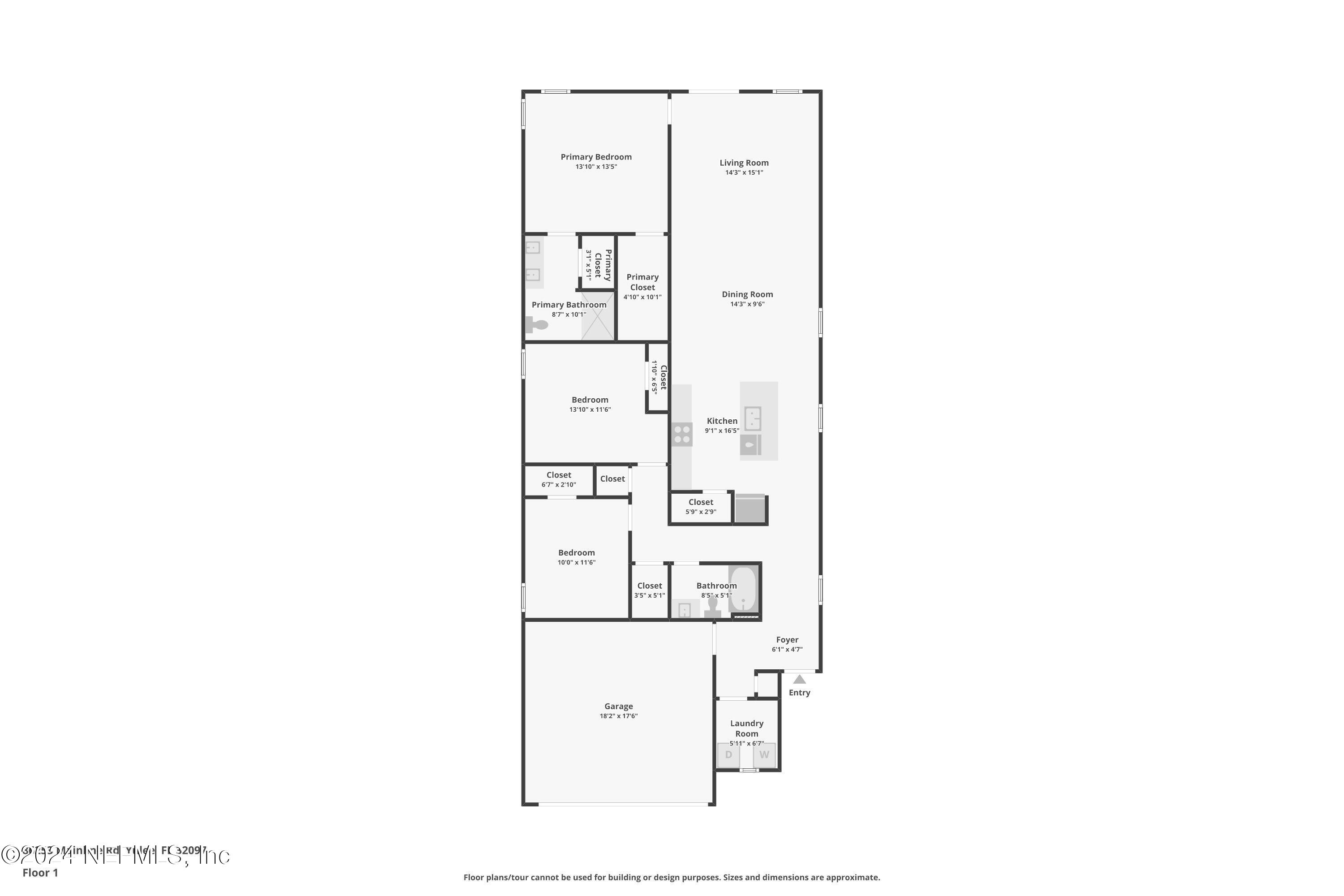 86253 Mainline Road Yulee, FL 32097 - Photo 39 of 39 a picture of a floor plan