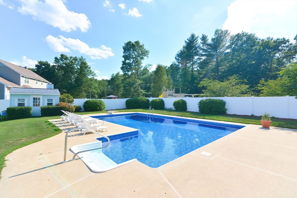 59 Breckenridge Road Tewksbury, MA 01876 - Photo 14 of 42 a view of a patio with swimming pool