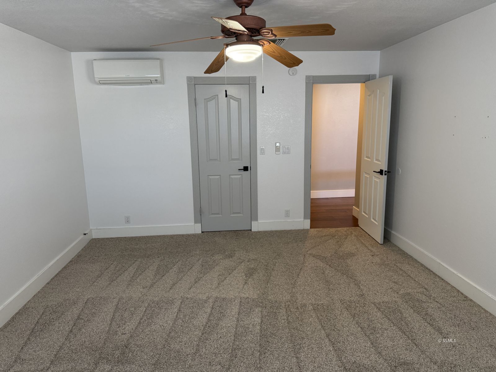 413 Laurkris Court Ridgecrest, CA 93555 - Photo 26 of 48 a view of a chandelier fan and closet in a room