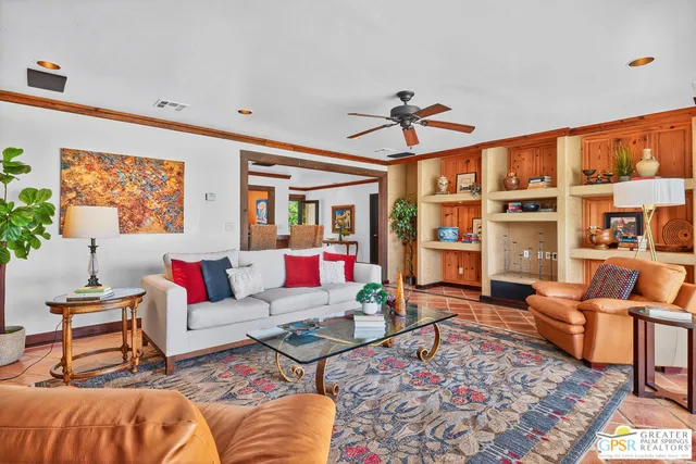 a view of a livingroom kitchen and dining room