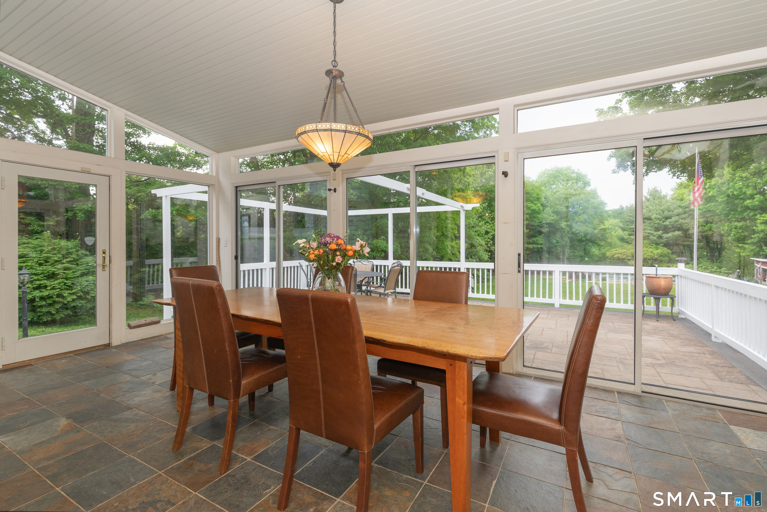 635 Northfield Road Watertown, CT 06795 - Photo 13 of 40 Cathedral ceiling with French Doors to back patio.