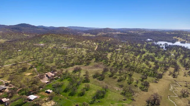 a view of a lush green hillside and houses