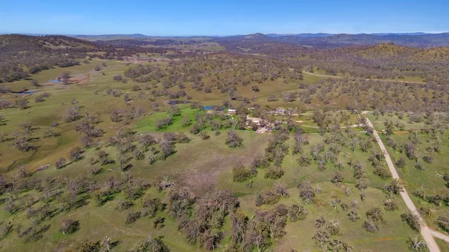 a view of a balcony with a forest