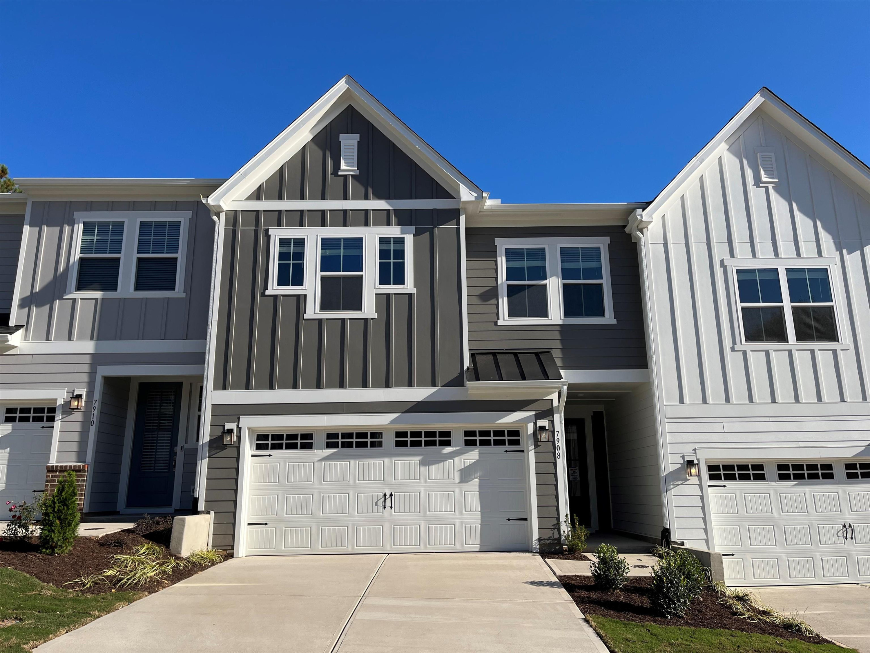 a front view of a house with entertaining space