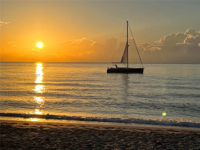 a view of an ocean beach