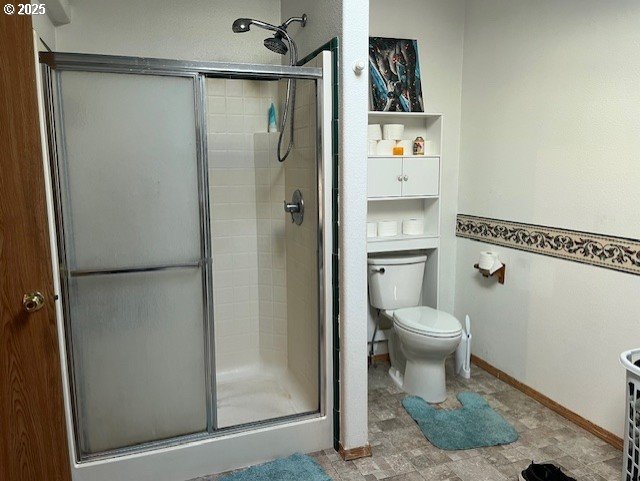 33399 Northwest Ej Smith Road Scappoose, OR 97056 - Photo 11 of 16 a bathroom with a toilet and a shower
