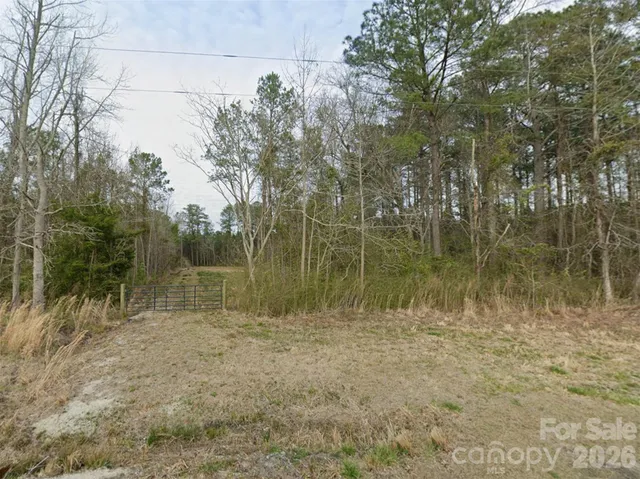a view of lake with a green space