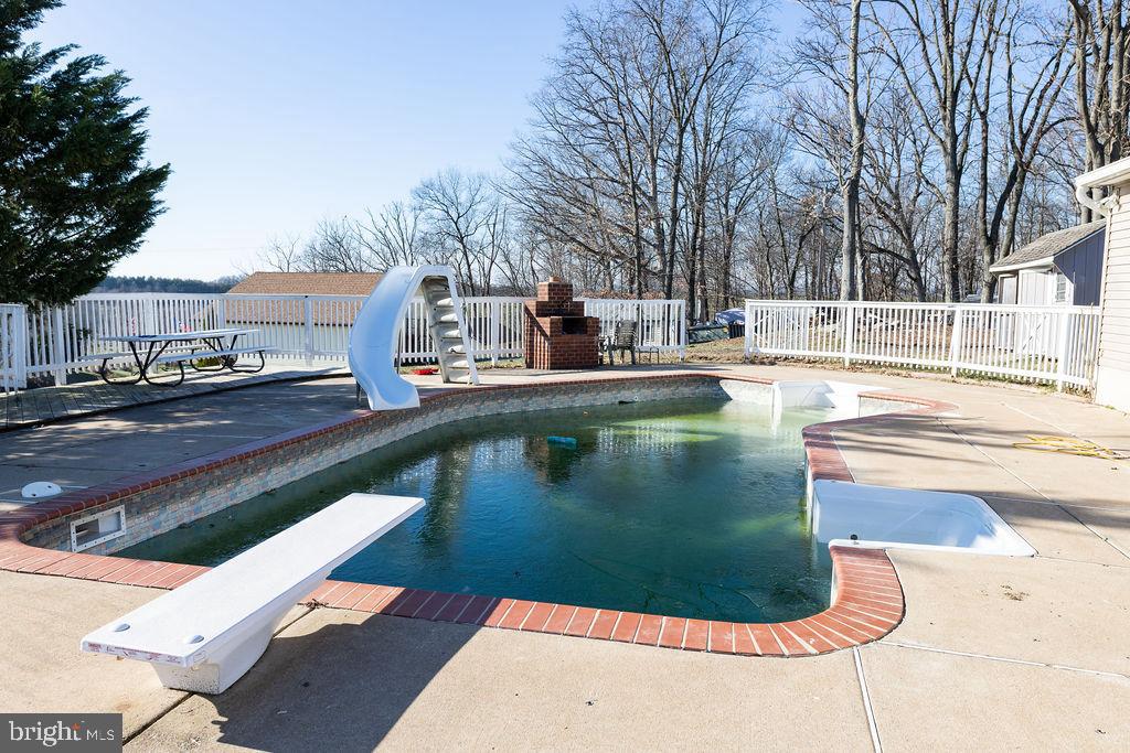 10510 Fountain School Road Union Bridge, MD 21791 - Photo 38 of 47 Heated pool w/ diving board, slide & hot tub