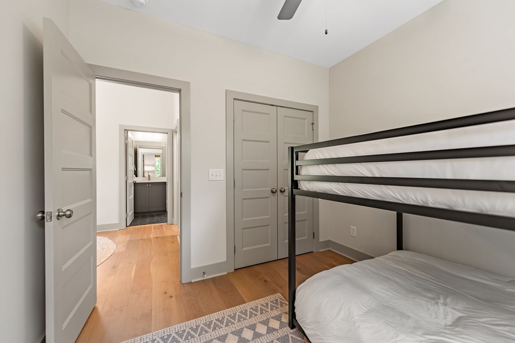 82 Circle Drive Morganton, GA 30560 - Photo 24 of 37 a room with a bed and wooden floor