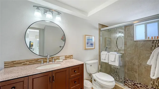 a bathroom with a toilet a sink and a mirror