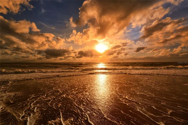 a view of an ocean beach