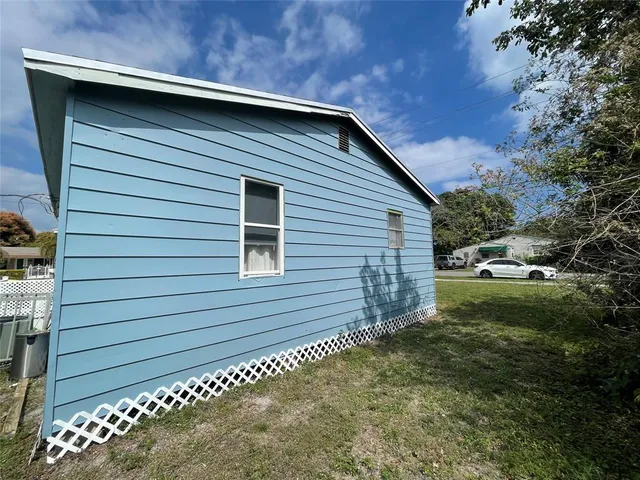 a backyard of a house