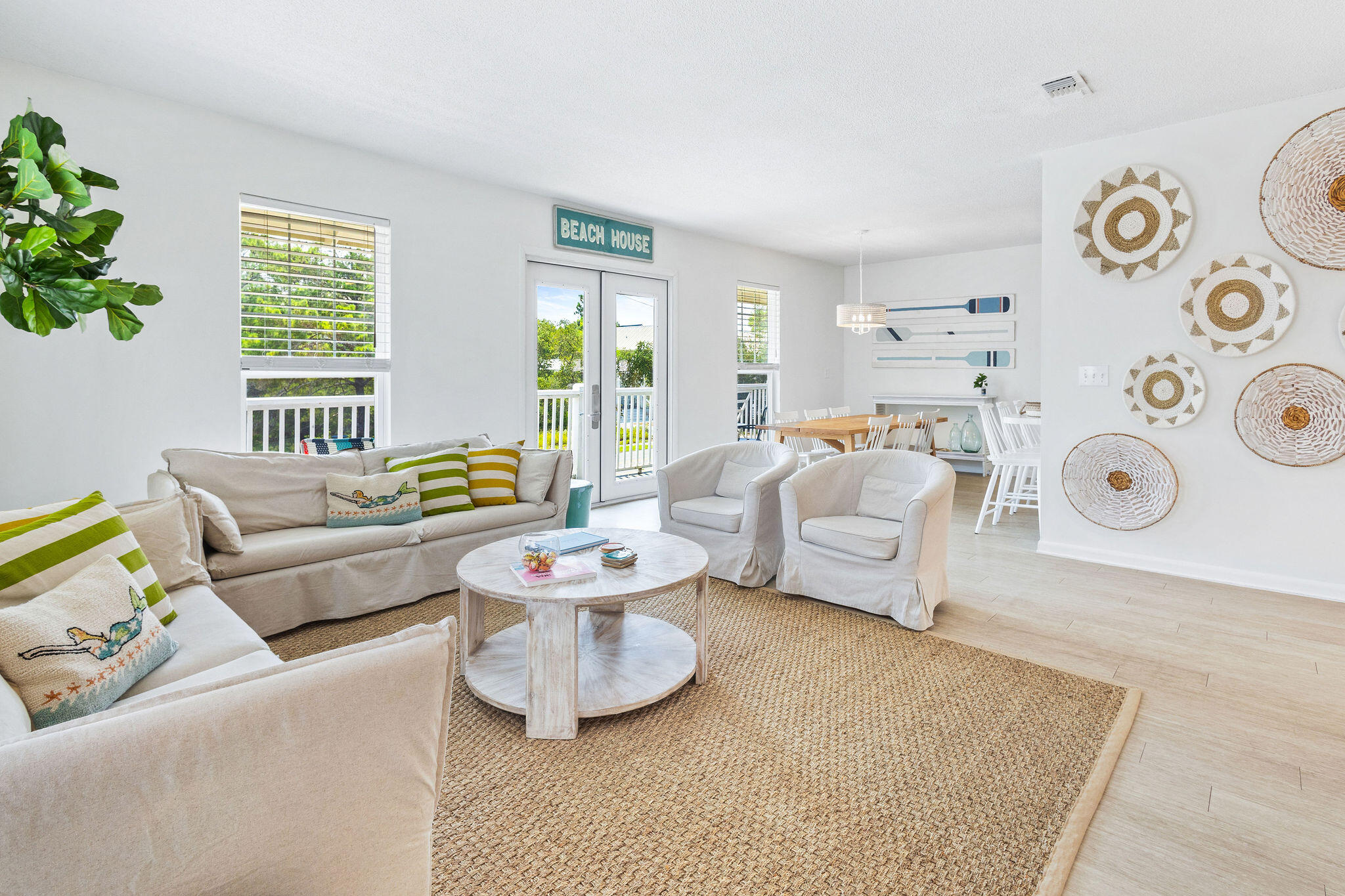 81 San Juan Avenue Santa Rosa Beach, FL 32459 - Photo 2 of 33 a living room with furniture and a large window