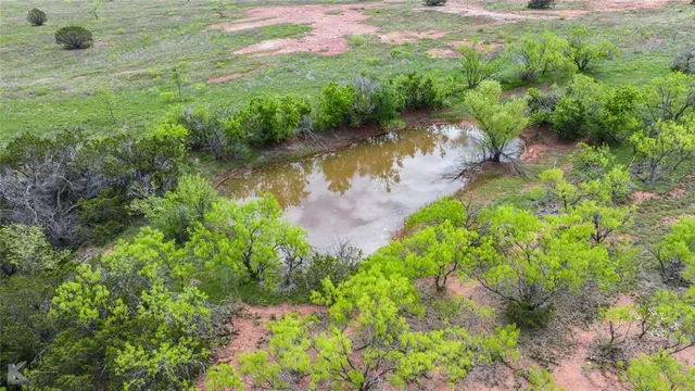 a view of a lake with green space