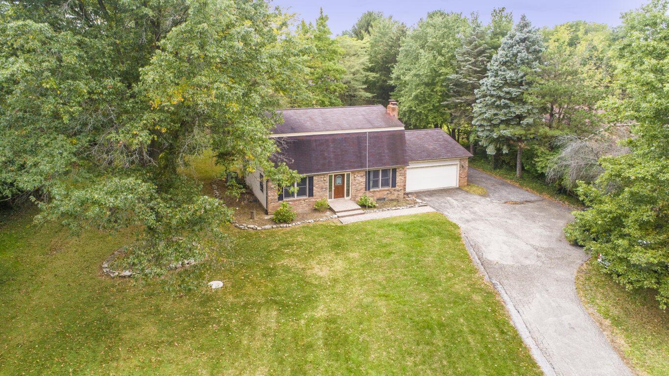 7463 Dublin Road Dublin, OH 43017 - Photo 56 of 64 DRONE OF FRONT YARD