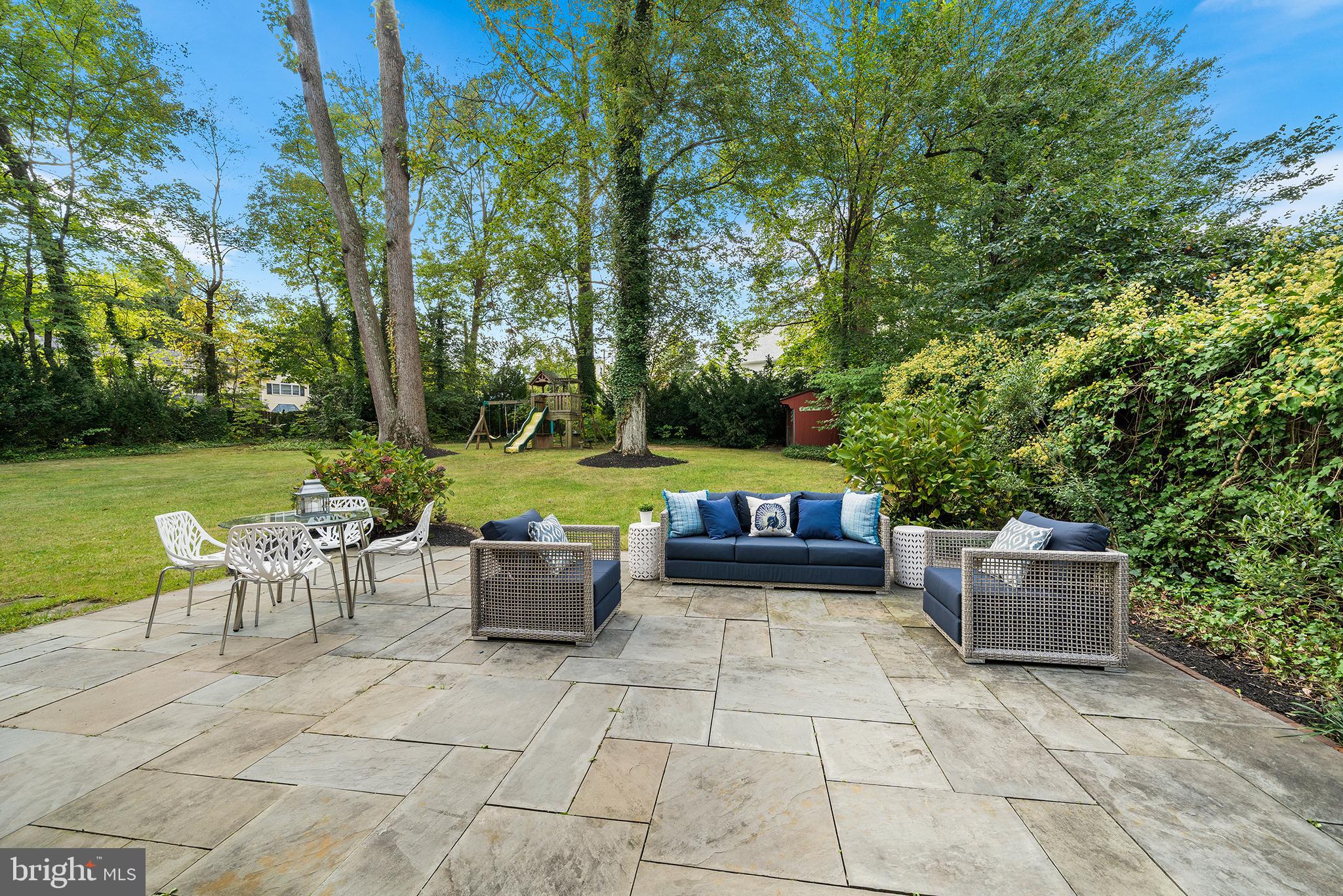 2 Forest Road Wayne, PA 19087 - Photo 31 of 33 Serene patio oasis surrounded by lush greenery