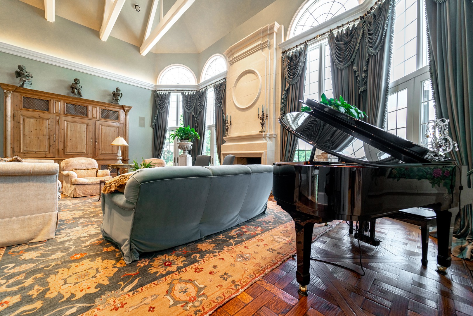 228 East Goodenow Road Beecher, IL 60401 - Photo 11 of 79 a living room with furniture a window and wooden floor