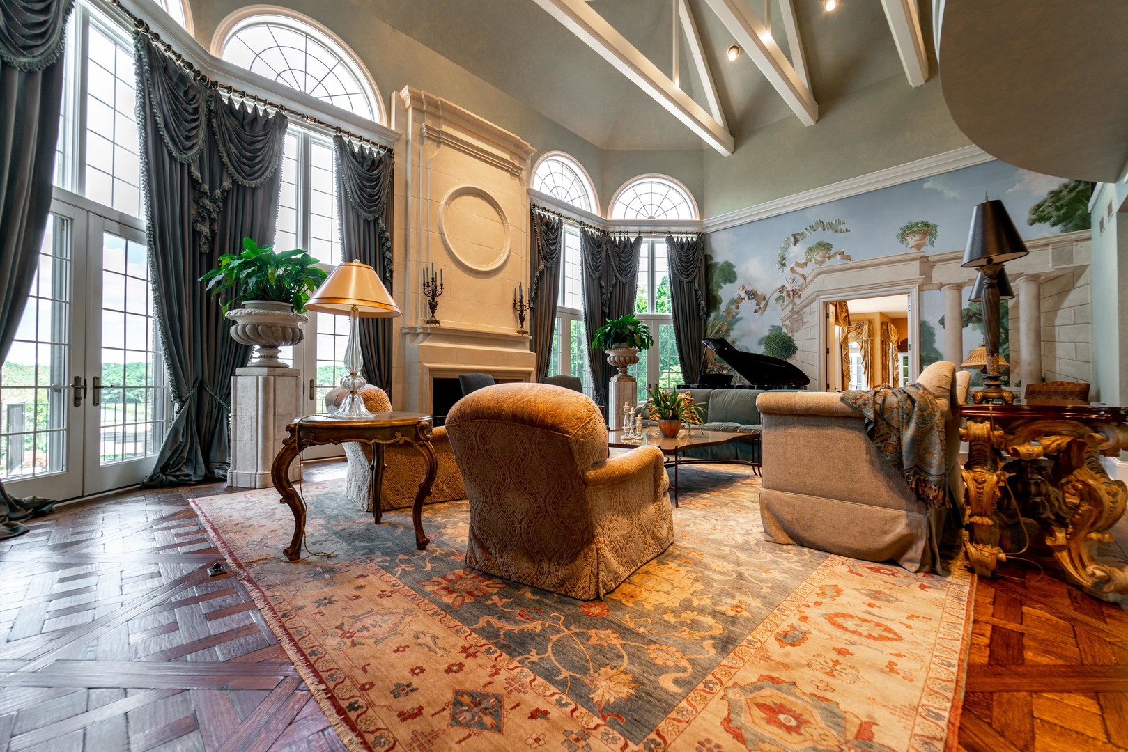 228 East Goodenow Road Beecher, IL 60401 - Photo 13 of 79 a living room with furniture a clock and a large window