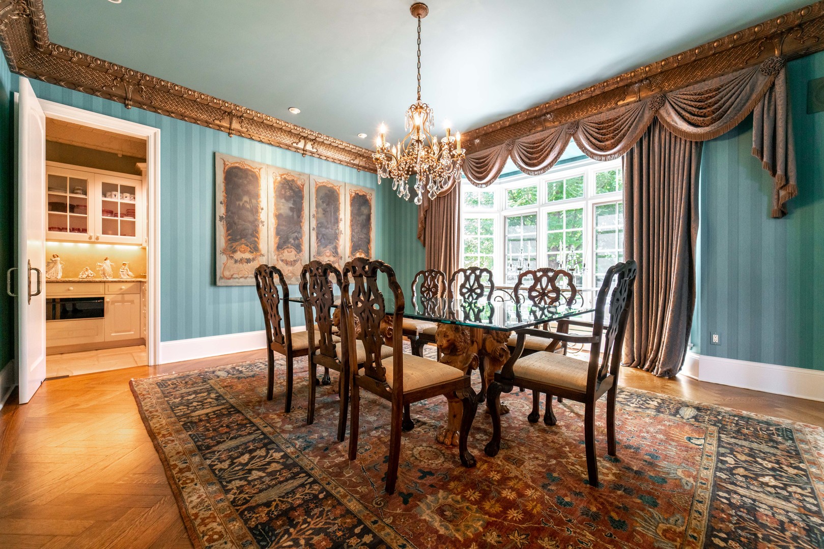 228 East Goodenow Road Beecher, IL 60401 - Photo 19 of 79 a view of a dining room with furniture window and outside view