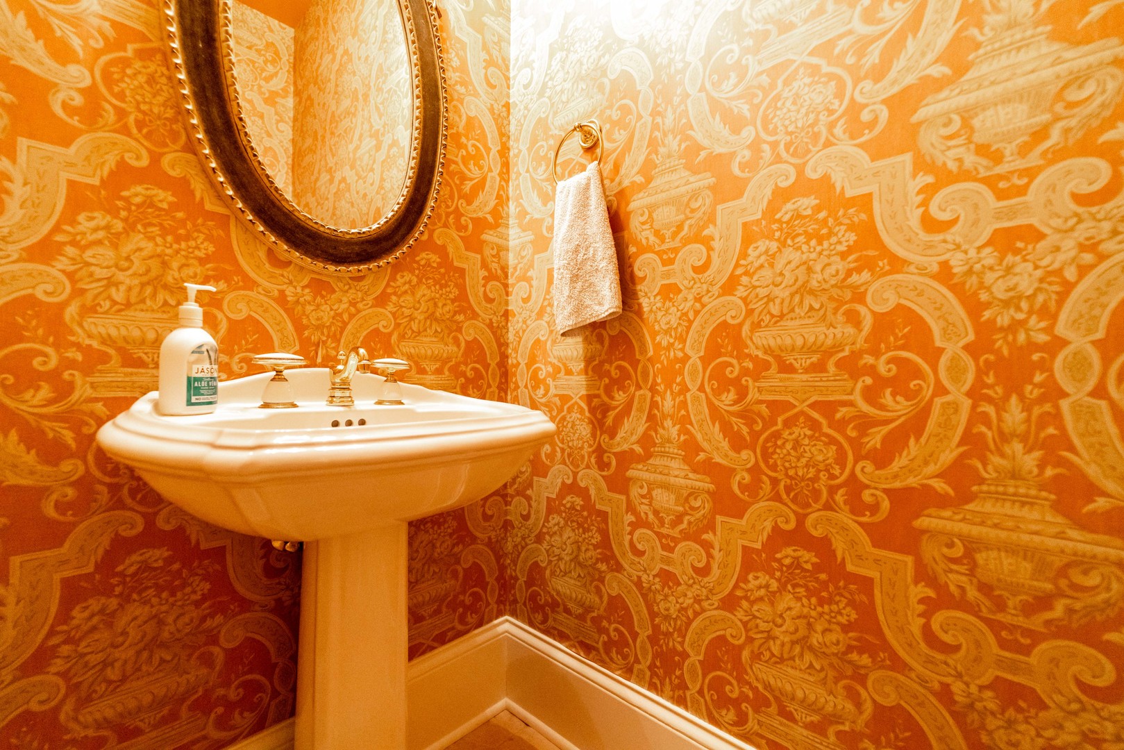 228 East Goodenow Road Beecher, IL 60401 - Photo 28 of 79 a bathroom with a sink and a mirror