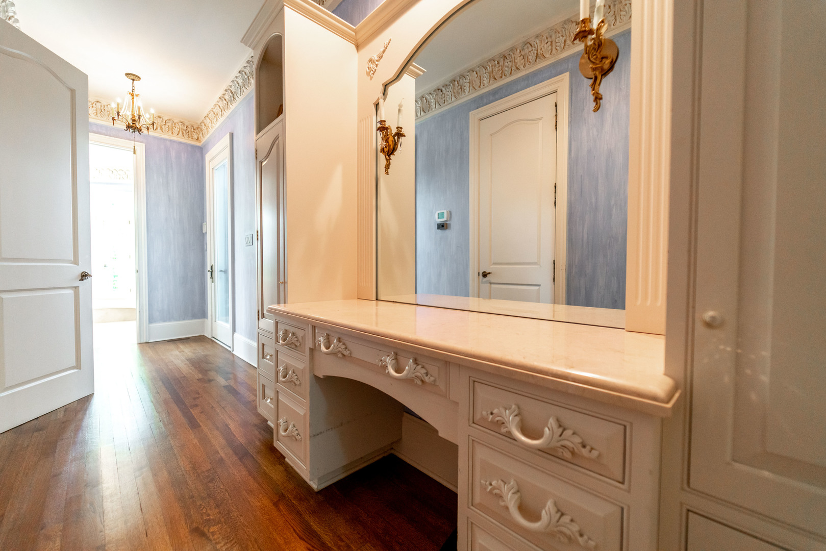 228 East Goodenow Road Beecher, IL 60401 - Photo 32 of 79 a view of a hallway with wooden floor and staircase