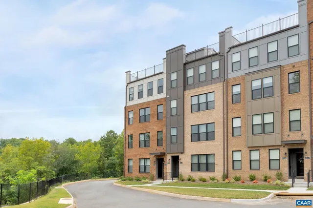 a front view of a building