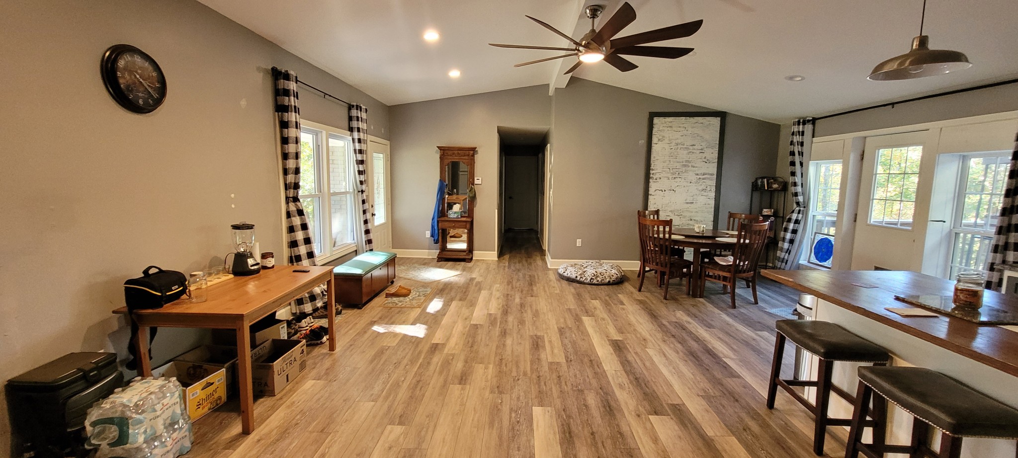408 Sandy Road Dover, TN 37058 - Photo 4 of 24 a view of a livingroom with furniture and a floor to ceiling window