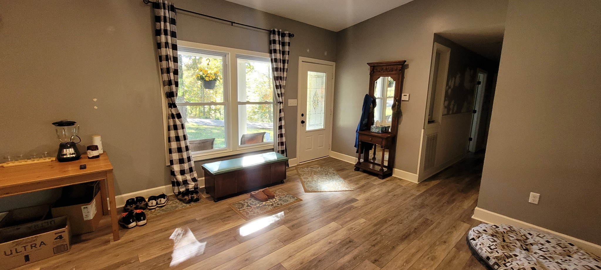 408 Sandy Road Dover, TN 37058 - Photo 8 of 24 a view of a hallway with workspace and a window