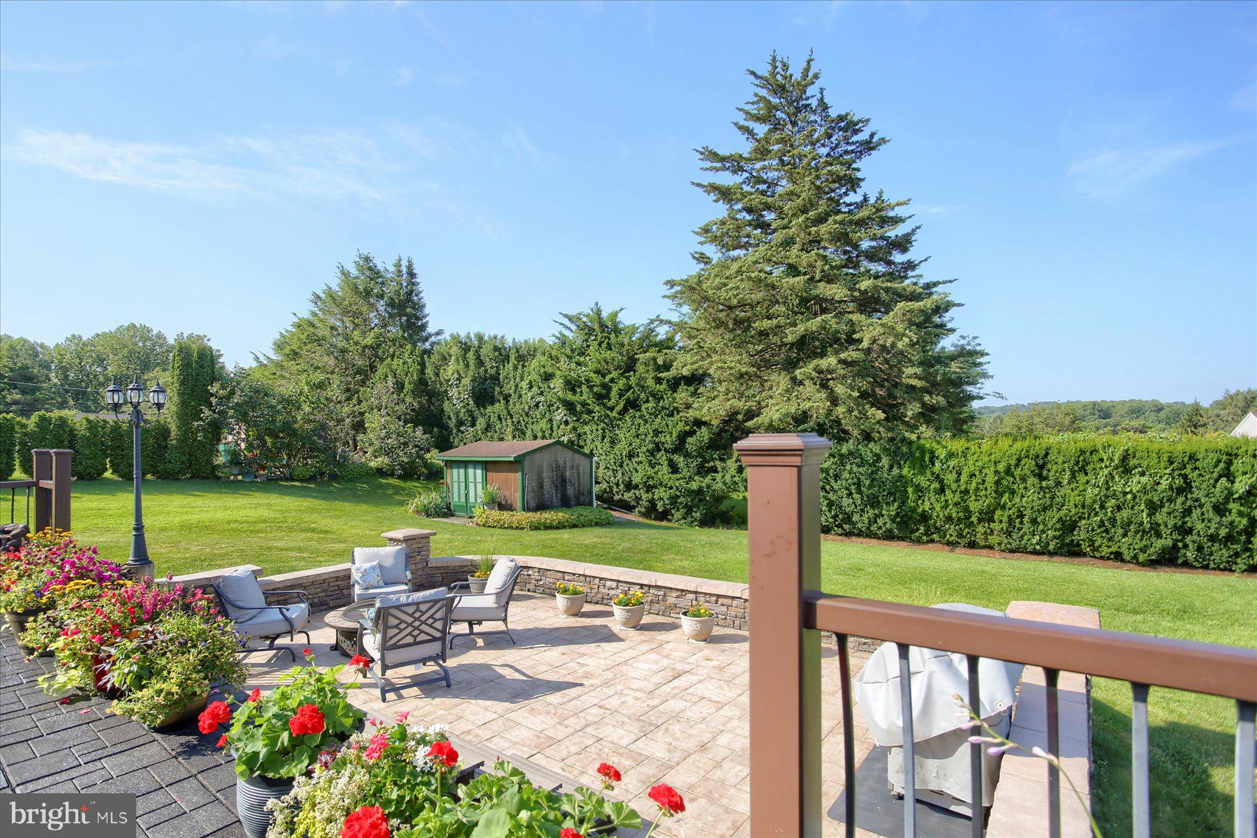 908 Sunnyside Road Hummelstown, PA 17036 - Photo 33 of 41 a view of a garden with patio
