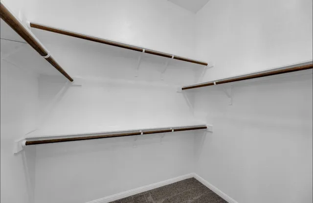 a close view of closet